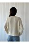 Embroidered Romantic Cardigan for Women Dark Sand - 3