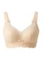 Women's Skin Color Lace Patterned Unlined Supportless Bra - 3