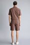 100% Cotton Relax Fit Bermuda Shorts G5097Ax26Sm - 5