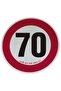 Reflective Truck Speed Limit Sticker Speed Limit Sign (Diameter 20 cm) 70 Km