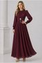 Tulle Fabric with Pearl Belt Girls' Women's Tesutuur Evening Dress - 5