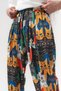 Cat Society Pleated Shalwar with Elastic Waist and Cuffs - 8