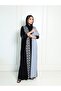 عباية كريب اسود وكم استرتش - 5