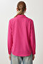 Comfortable Fit Viscose Shirt Lto0032 Dark Pink - 5