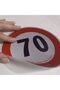 Reflective Truck Speed Limit Sticker Speed Limit Sign (Diameter 20 cm) 70 Km - 2