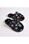 Women's Snowflake Printed Plush Non-Slip Sole Home Slippers - 3