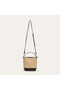Women's Brown Straw Look Shoulder Bag
