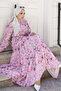 Patterned Hijab Jessica Dress B591 Powder - 4