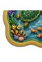 Sdt Sea Turtles and Colorful Coral Patterned Yellow Woven Base Decorative Carpet Sdt852 - 5