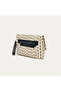 Women's Ecru Stitched Detailed Portfolio Bag - 2
