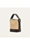 Women's Brown Straw Look Shoulder Bag - 2