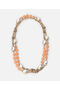 Long Chain Necklace with Artificial Pearls
