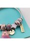 Pink Charm Detailed Women's Bracelet – Steel Charm Bracelet with Cute Figures - 2