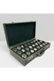 Watch Case of 24 - Diplomat Series Premium Alcantara Leather Collection Box - Green - 4