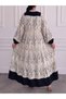 Women's Patterned Button Detailed Long Viscose Dress - 2