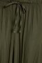 Women's relaxed fit khaki trousers with drawstring waist and elasticated wide leg - 5