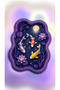 Sdt Night Glowing Koi Fish and Lotus Flowers Purple Woven Base Decorative Carpet Sdt847 - 5