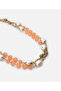 Long Chain Necklace with Artificial Pearls - 3