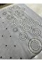 قماش كتان مطرز - نمط حلقي بحواف مزدوجة الجوانب - 150 سم - 3