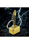 Metal Hammer Keychain Stylish Design Durable Key Ornament 8X3.5 cm - 4