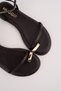 Maldi̇v Flip-Flop Gold Metal Detailed Ankle Strap Flat Women's Sandals - 2