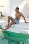 Quick-Drying Patterned Men's Swim Shorts with Pockets-26127 - 5