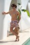 Quick-Drying Patterned Men's Swim Shorts with Pockets-26123 - 3