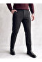 Men's Black Regular Fit Fabric Trousers Classic Stylish Office Casual Lycra Comfortable Cut Trousers - 5