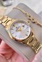 Women's Watch Gold Steel Original 3Atm Waterproof Guaranteed Invoice Bracelet Gift - 3