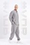 Gray Melange Trousers Raino - 2