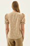 Floral Print V-Neck Balloon Sleeve Blouse - 5
