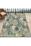 Sdt Green Toned Vintage Floral Patterned Classic Woven Base Decorative Carpet Sdt858 - 2