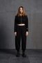 Black Zippered Crop Sweatshirt 18019 - 5