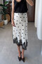 Special Series Elastic Waist Lace Skirt - Ecru