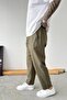 Khaki Boyfriend Linen Trousers - 3
