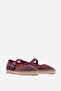 Flabelus Mary Jane Genuine Leather Suede Espadrille - 3