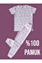 Short Sleeve Patterned Children's Pajama Set # Printed Children's Pajama Set # Pembekedilidesenlipijama # Laundry Room