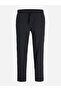 Black Solid Drawstring Joggers - 6