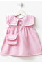 Baby Girl Dress with Embroidered Collar Bag - 2