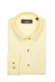 Costa Linen Cotton Linen Blend Comfort Fit Yellow Classic Collar Men's Plain Shirt - 5