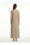 Green Modal Blend A-Line Dress - 5