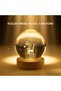 Little Prince Glass Globe with USB Light and Wooden Stand Large Size