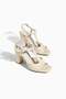 Aurea Cream Genuine Leather Women's Heeled Shoes Size 34-43 Comfortable and Stylish - 4