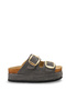 Adara Amara Women's Double Buckle Slippers 0012701 Brown - 4