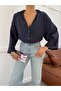 Women's Oversize Wide Collar Trendy Shirt - 2