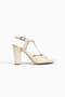 Aurea Cream Genuine Leather Women's Heeled Shoes Size 34-43 Comfortable and Stylish - 3