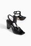 Aurea Black Genuine Leather Women's Heeled Shoes Size 34-43 Comfortable and Stylish - 6