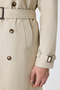 Slim Fit Bej Pardösü/Trenckot - 8