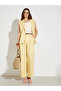Yellow Pleated Wide Leg Trousers - 2