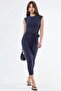 Busem Tie-Dye Detailed Midi Crew Neck Dress - 4
